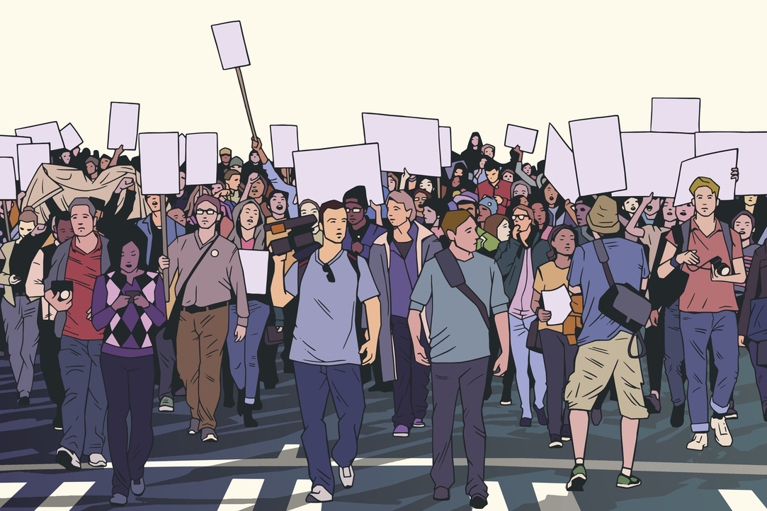 Иллюстрация к новости: Работать или протестовать
