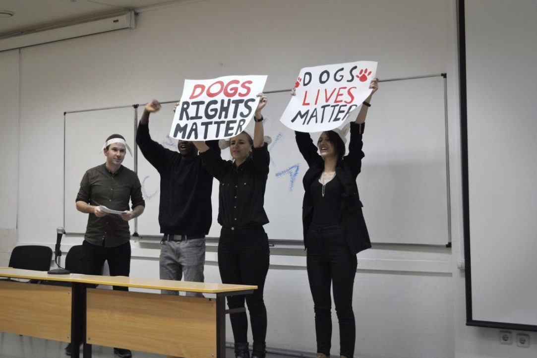 "Права человека в глобализующемся мире" - студенческая пьеса как форма интерактивного обучения