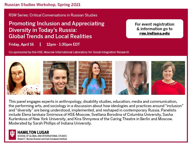 Illustration for news: Critical Conversations in Russian Studies: Promoting Inclusion and Appreciating Diversity in Today's Russia: Global Trends and Local Realities